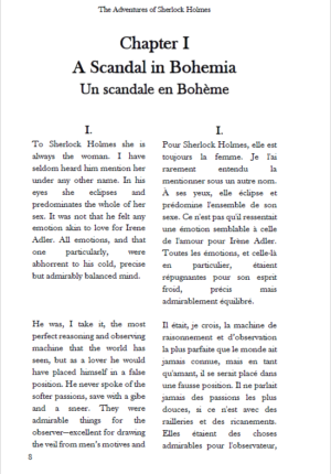 The Adventures of Sherlock Holmes: English – French Dual Language Edition