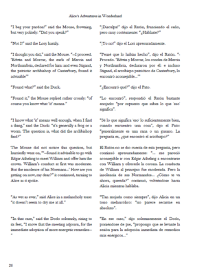 Alice’s Adventures in Wonderland: English – Spanish Dual Language Edition