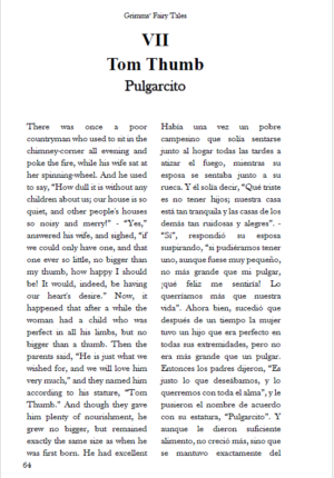Grimms’ Fairy Tales: English – Spanish Dual Language Edition: Volume III