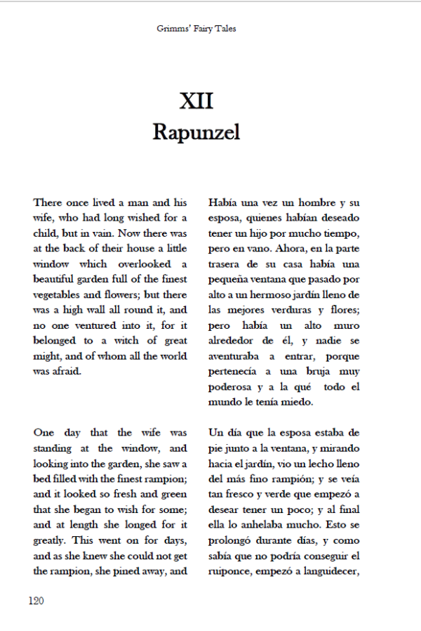 Grimms' Fairy Tales: English - Spanish Dual Language Edition: Volume I - Image 2