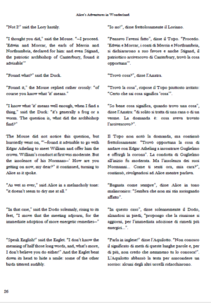 Alice’s Adventures in Wonderland: English – Italian Dual Language Edition