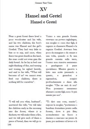 Grimms’ Fairy Tales: English – Italian Dual Language Edition