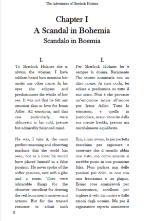 The Adventures of Sherlock Holmes: English – Italian Dual Language Edition