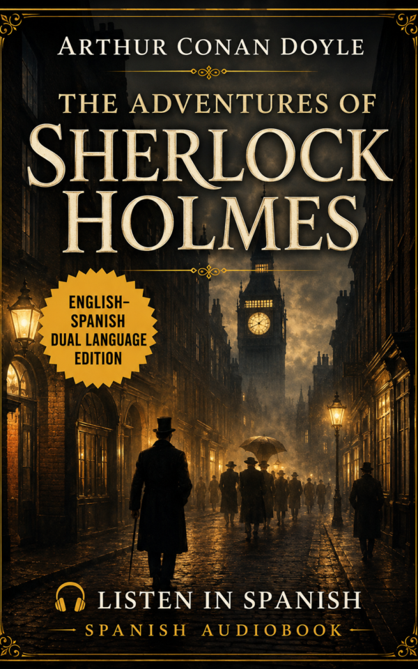 The Adventures of Sherlock Holmes - Audiobook - Spanish - Cover