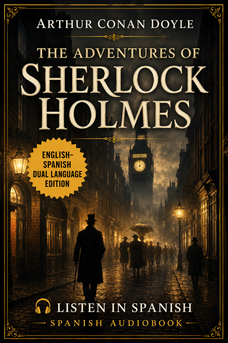 The Adventures of Sherlock Holmes - Audiobook - Spanish - Cover